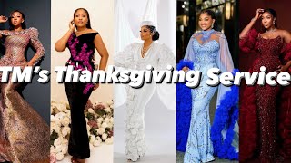 Rating Celebrities Looks At Toke Makinwa’s Thanksgiving Service [upl. by Yenreit]