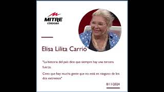 Elisa Carrió en Radio Mitre de Córdoba  8112024 [upl. by Aonian]