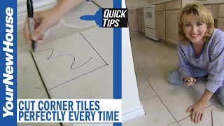 How to Cut Corner Tiles  Quick Tips [upl. by Llednil]