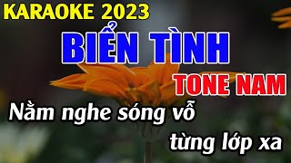 Biển Tình  Karaoke Tone Nam  Karaoke Tuyệt Phẩm [upl. by Dlaregztif992]