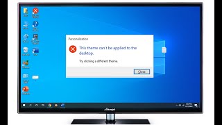 How to Fix This Theme can’t be applied to the desktop in Windows 1087 [upl. by Dachy]