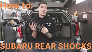 Repair Series  How to Replace Subaru Rear Shocks [upl. by Dorin]