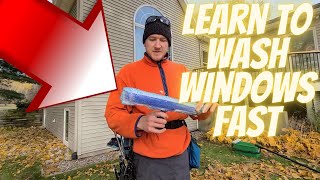 Learn How To Wash Windows  Window Cleaning Squeegee Technique Straight Pulls quotSquot Technique [upl. by Deborah]