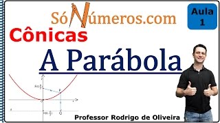 Cônicas  A Parábola  Geometria Analítica  Aula 1 [upl. by Yhtomit758]