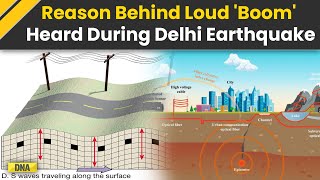 Delhi Earthquake Reason Behind Loud Boom Heard During DelhiNCR Earthquake What Was It [upl. by Sontag]