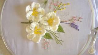 Hand embroidery Brazilian embroidery [upl. by Ennyrb]