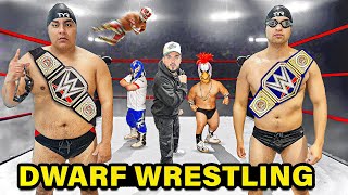 Chicos Toxicos vs Dwarf Wrestlers HILARIOUS [upl. by Haywood]