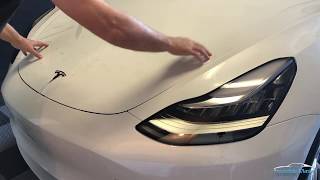 Hood Kit Installation Video of Paint Protection Film clear wrap [upl. by Willmert]