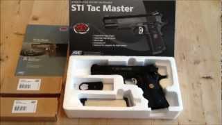 ASG STI Tac Master 1911 Gas  Co2 Blowback [upl. by Anitsihc]