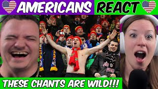 Americans React to FUNNIEST FOOTBALL CHANTS IN ENGLAND [upl. by Nyer260]