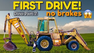 Dynahoe 160 Backhoe First Drive  NO BRAKES Dynahoe 160 Part 7 [upl. by Caffrey]