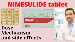 Nimesulide and paracetamol tablets uses benifitsside effectsdose [upl. by Strohben99]