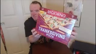 DiGiorno  Thanksgiving Pizza Review [upl. by Lleruj]