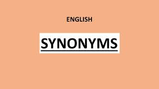 English synonyms Useful for IEO International English Olympiad exam [upl. by Ibbetson]