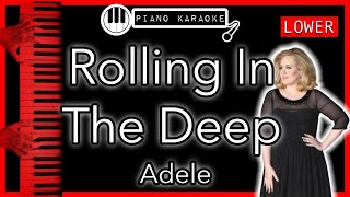 Rolling In The Deep LOWER 3  Adele  PK Instrumental [upl. by Yarg802]