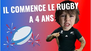 IL COMMENCE LE RUGBY POUR SES 4 ANS [upl. by Quintilla992]