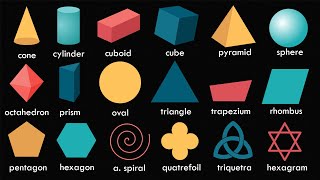 Shapes  Names of Shapes  Geometric Shapes [upl. by Iover131]