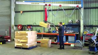 Vacuum lifting for stacking cartons [upl. by Rorry]