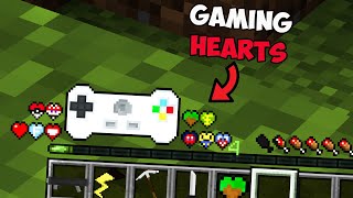 Minecraft But There Are Video Game Hearts [upl. by Yoc]