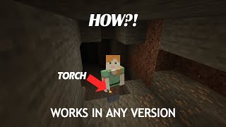 How to light the torch while youre holding it Minecraft DYNAMIC LIGHT [upl. by Ennayram]