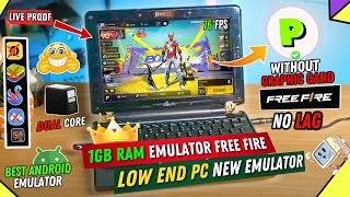 New Best Lite Emulator For Low End PC amp Laptop 1GB RAM PC Without Graphics Card  NON VT [upl. by Ymmot]