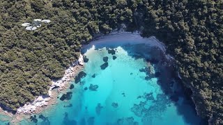 Sivota Greece Epirus Blue Lagoon Pisina Beach It Looks Like You Swimming In A Pool [upl. by Oeht]