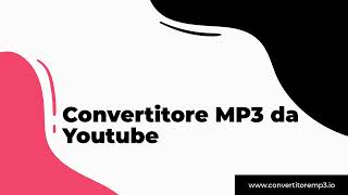 convertitore youtube mp3 [upl. by Nerret477]