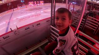 First Chicago Blackhawks Game at the United Center [upl. by Gabe]