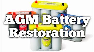 AGM Battery Restoration  Absored Glasss Mat  Northstar Optima Odyssey  Bundys Garage [upl. by Artek]