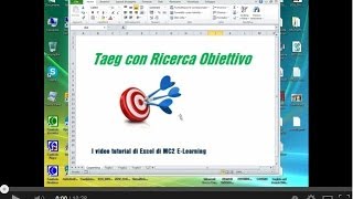 Taeg con Ricerca Obiettivo Excel [upl. by Murry814]