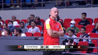 Coach Yeng Guiao gets ejected in ROSConverge  Honda S47 PBA Governors Cup [upl. by Lennahs]