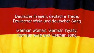 Das Deutschlandlied  National Anthem of Germany EnglishGerman lyrics [upl. by Ashien]