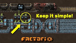 Efficient Train Loading and Unloading  Factorio Beginner Guide  Tutorial [upl. by Alyce]