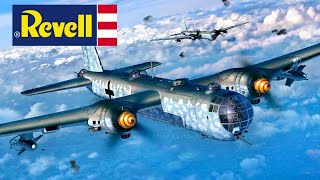 Heinkel He177 Greif full video build  REVELL [upl. by Orag506]