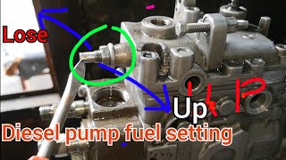 How to diesel pump fuel setting [upl. by Darrill558]