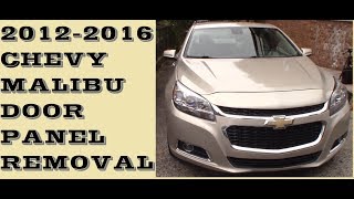 How to remove Door Panel in 20122016 Chevrolet Malibu [upl. by Carlick]