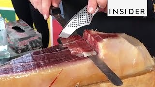 Spanish Ham Costs 700 [upl. by Ahsienyt]