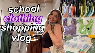 BACK TO SCHOOL CLOTHES SHOPPING VLOG [upl. by Nahtnahoj]