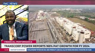 TRANSCORP Power Reports 115 Pre Tax Profit In 2024 Financial Year  TVC News [upl. by Eahsed404]