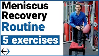 Meniscus Recovery Routine 5 exercises with a physical therapist [upl. by Asserac212]