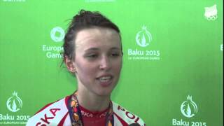 Baku 2015 Katarzyna Niewiadoma  srebro kolarstwo [upl. by Stanhope]