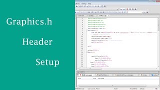 Graphicsh Header File Setup for C and C CODEBLOCKS WINDOWS [upl. by Aivil475]