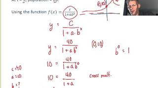 Finding a Logistic Model From Data [upl. by Filiano]