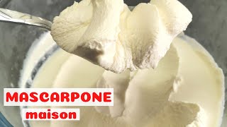 MASCARPONE Fait Maison🔝 Comment Faire De La Mascarpone [upl. by Lu]