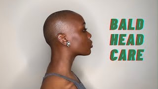 9 Products I Use for Bald Head Scalp Care and an Even Skin Tone 2021  Mikara Reid [upl. by Duval391]