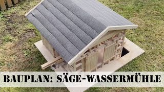 Bauplan Wassermühle mit Sägewerk [upl. by Elleyoj]