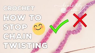 How to Stop Your Chain From Twisting  Crochet Tips amp Techniques [upl. by Lleze744]