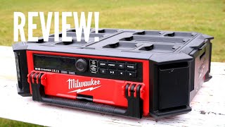 Milwaukee Packout Radio Review Milwaukee M18 PACKOUT Cordless Radio  Charger [upl. by Taffy]