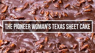 How to make The Pioneer Womans Texas sheet cake [upl. by Nycila540]