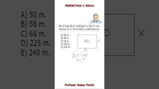 Perímetros y Áreas Ejercicio 11 [upl. by Mercier140]